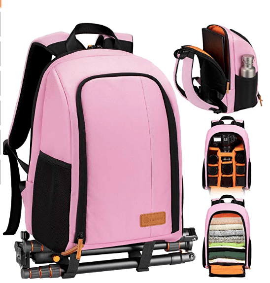 Tarion Camera Backpack pink