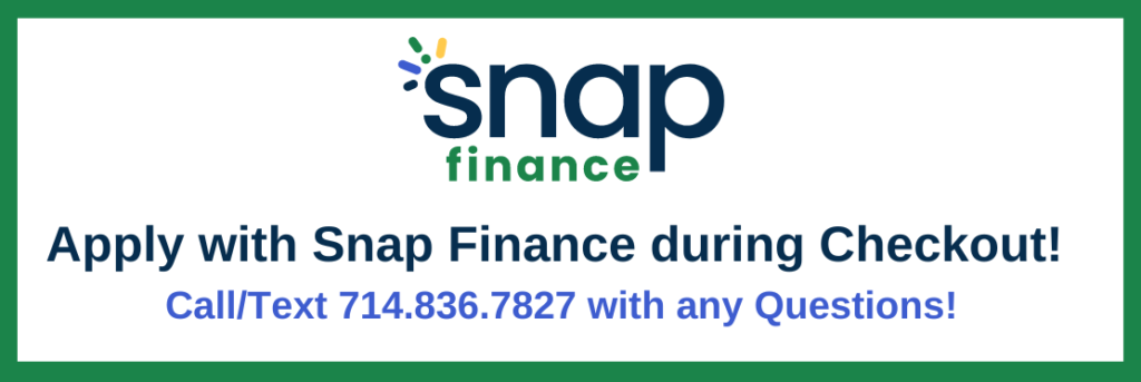 Snap Finance banner with number