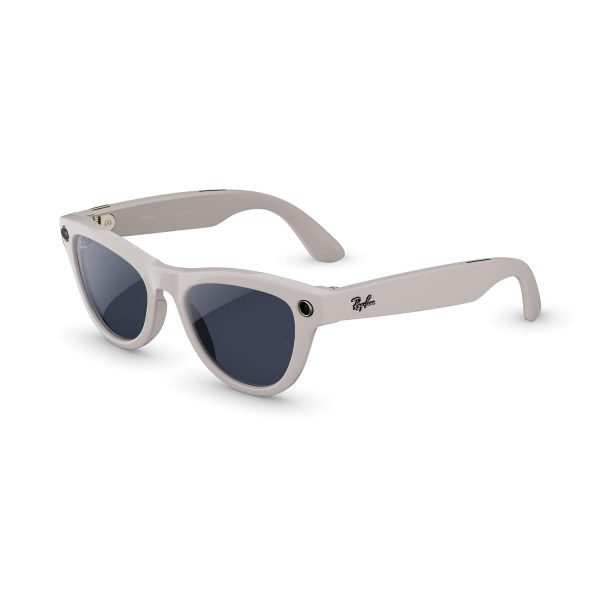 Meta Ray-Ban (Gen 2) Skyler Smart AI Glasses, Chalky Gray, Transitions®