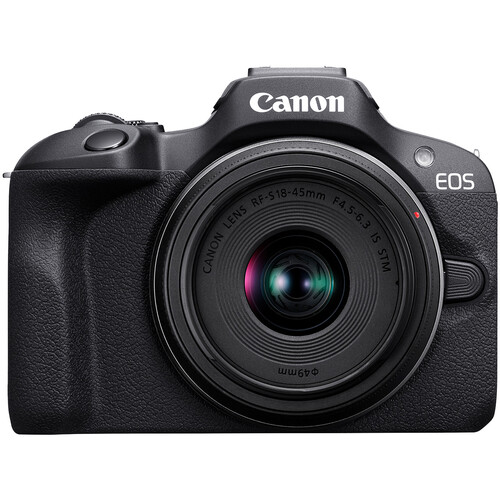 Canon EOS r100 with lens